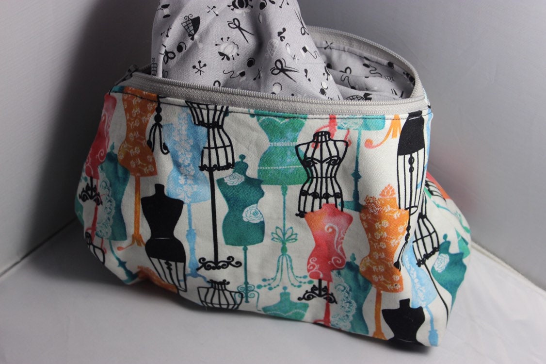 Sewing print Project Bag