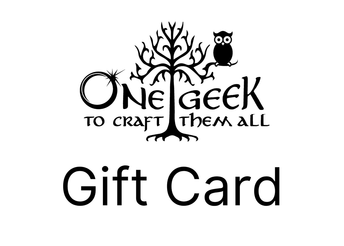One Geek Craft Gift Card