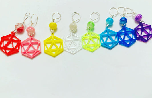 D20 Stitch Markers