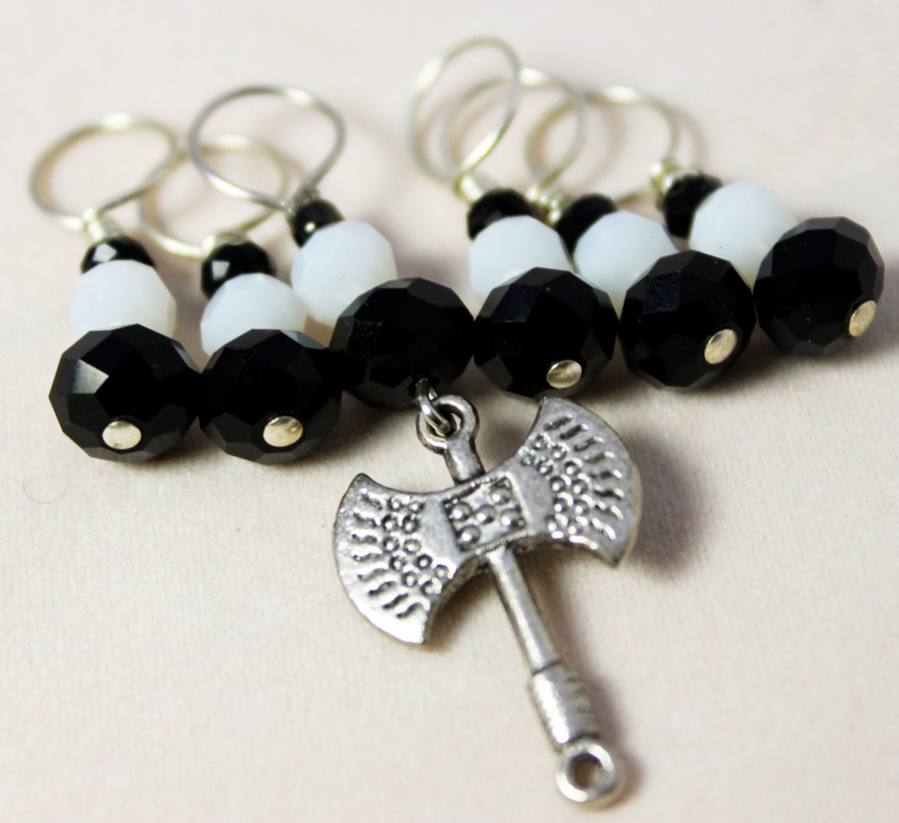 Wednesday Friday Addams Stitch Markers